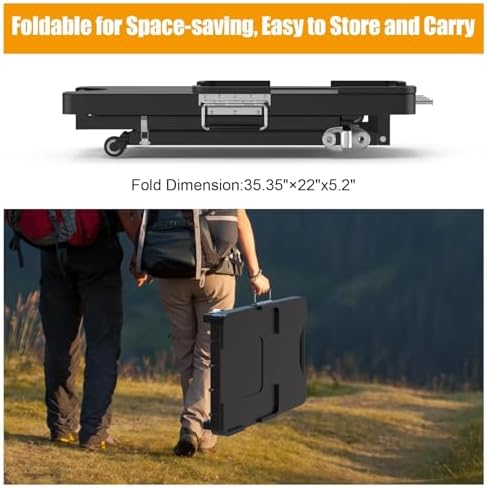Foldable Cart for Ninja Woodfire Grill Stand OG700/OG800/OG900/OG321/OO101