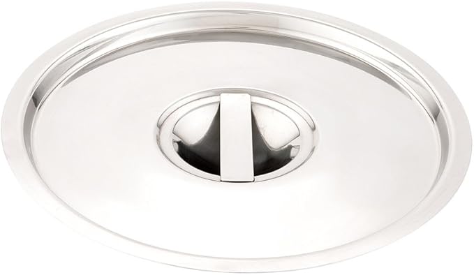 Restaurantware LID ONLY: Met Lux Lid For 8.25 Quart Bain Marie 1 Stainless Steel Lid For Bain Marie Pot - Built-In Handle Pot Sold Separately