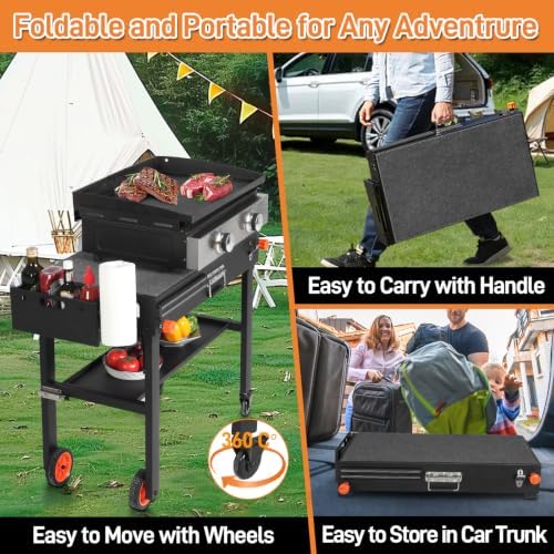 Outdoor Grill Cart for Blackstone 17/22 Inch Griddle