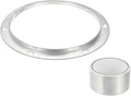 PATIKIL 10 Inch Duct Connector Flange, Metal Straight Pipe Exhaust Flange Duct Mounting Plate for Heating Cooling Ventilation HVAC System, Galvanize Steel