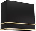 Akicon Range Hood 36 Inch, Stainless Steel Ducted Kitchen Hood with Powerful Motor, Wall Mount Modern Box, 36W X 30H X 14D Inch, AK-HS36HA-JBG (Jet Black with Gold)