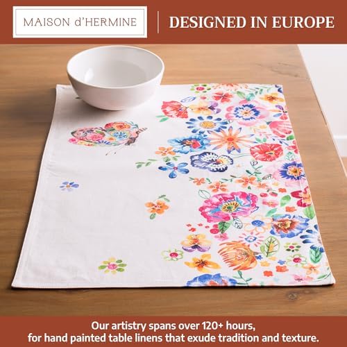 Maison d' Hermine Placemats Set of 4 Reusable 100% Cotton (13"x19")