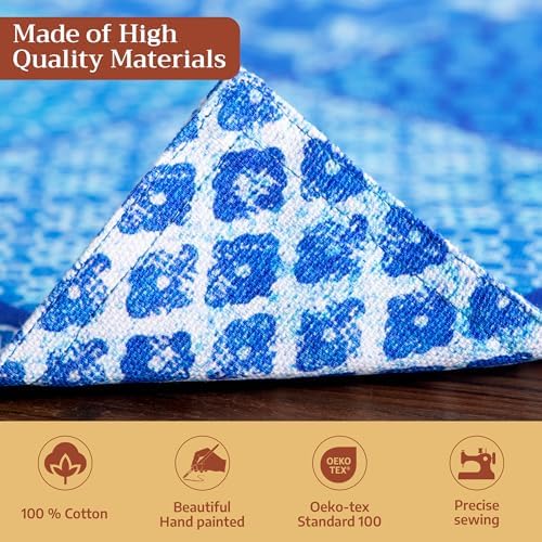 Maison d' Hermine Placemats Set of 4 Reusable 100% Cotton (13"x19")