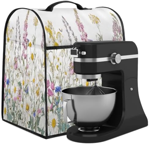 Spring Flowers Kitchen Aid Covers Foldable Washable Stand Mixer Dust Cover