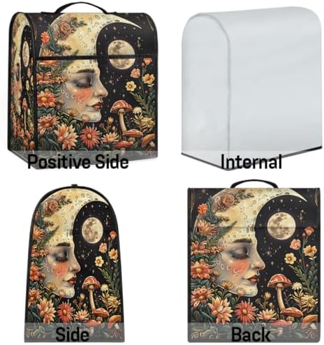 Moon Face Kitchen Aid Covers Foldable Washable Stand Mixer Dust Cover