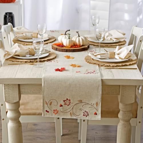 DII Fall Table Decorations Indoor Décor, Thanksgiving, Table Runner, 14x108, Autumn Wheat