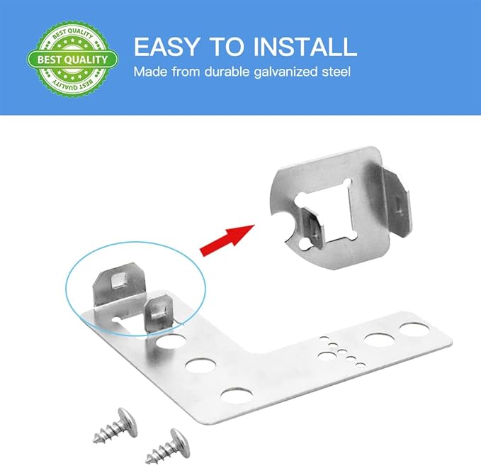 2 Pack Dishwasher Mounting Bracket 170664, Compatible with Bosch & Kenmore Elite, Replaces 00170664, BSH170664, BSH00170664