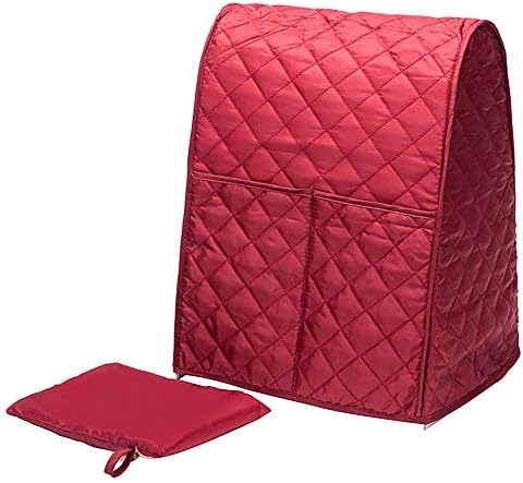Stand Mixer Dust-proof Cover with Organizer Bag for KitchenAid Mixer to Keep Clean and Safe(Red)