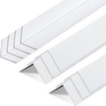 Sasylvia 10 Pcs Wall Corner Protector Guards, Avoid Scratching Scuffs, 1 x 48 Inches Vinyl Corner Trim Molding, Ease Install & Cleaning for Door Countertop Furniture Cabinet Protection