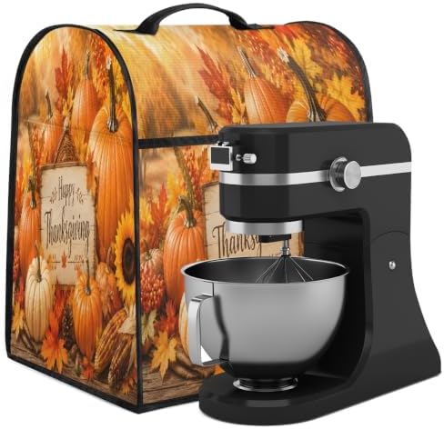 Thanksgiving Kitchen Aid Cover Foldable Washable Stand Mixer Dust Cover