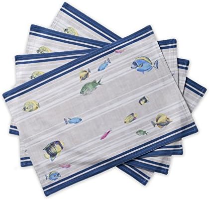 Maison d' Hermine Placemats Set of 4 Reusable 100% Cotton (13"x19")