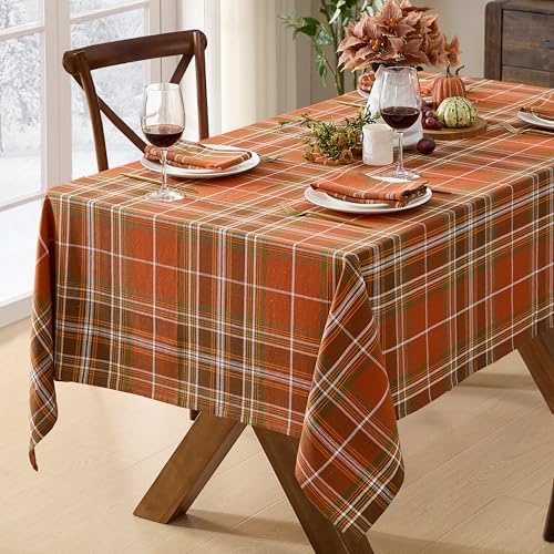 Thanksgiving Culloden Plaid 52 x 70 Inch Rectangle 100% Cotton Tablecloth