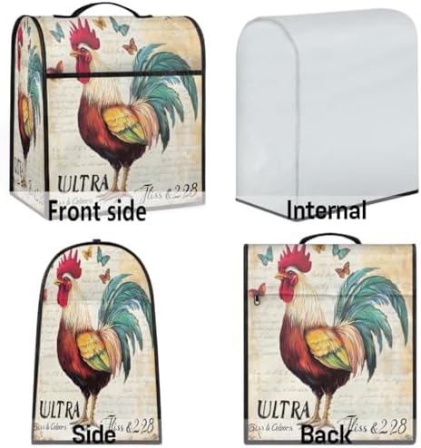 Rooster Animal Kitchen Aid Covers Foldable Washable Stand Mixer Dust Cover
