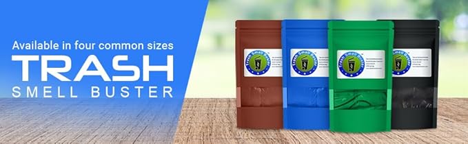 Trash Can Cover Odor Eliminating Bag with Elastic Band Lemon Scented Durable Chemical Free 45 Gallon 3 Pack