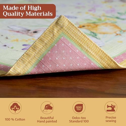 Maison d' Hermine Placemats Set of 4 Reusable 100% Cotton (13"x19")