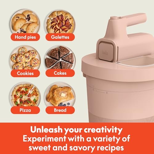 bella 3.5 Qt Hand & Stand Mixer, 2 in 1 Electric Mixer with Bowl, Blossom