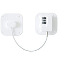 2 Packs Refrigerator Lock - Heavy Duty Combination Fridge Lock, Child/Baby Proofing Lock for Cabinets, Closets, Drawers, Window and More, Easy Install and Use (White)
