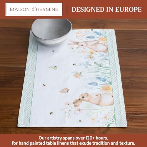 Maison d' Hermine Placemats Set of 4 Reusable 100% Cotton (13"x19")