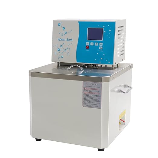 Laboratory High-Temperature Circulating Oil Bath-10L,0.1℃ High Precision Thermostat,RT-300℃,for Glass Reactor 110V (10L Water & Oil Bath)