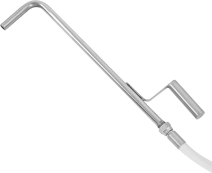Commercial Mobile Fryer Filter with Wheels&Oil Hose, Kitchen Oil Filtration System 8.45Gal/min Oil Pump Flow, 14.53Gal Capacity for Restaurant use Hotel Snack Bar 4.92ft Power Cord