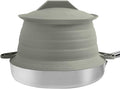 L.I.Q Silicone Splatter Guard – Fits 8 and 10 Inch Pots (20 and 25 Centimeters) – Microwave Safe and Durable SplatterDom - Includes 8” Lid - Food and Oil Splash Guard (Smoke, Small)