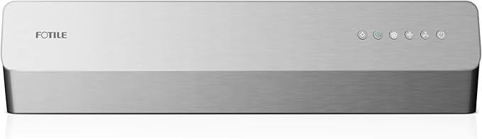 FOTILE Pixie Air UQS3001 30” Stainless Steel Under Cabinet Range Hood, 800 EQUIV. CFM Kitchen Over Stove Exhaust Vent with LED Lights Dual AC Motors and Mechanical Buttons