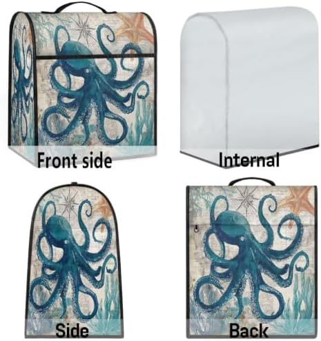 Octopus Animal Kitchen Aid Covers Foldable Washable Stand Mixer Dust Cover