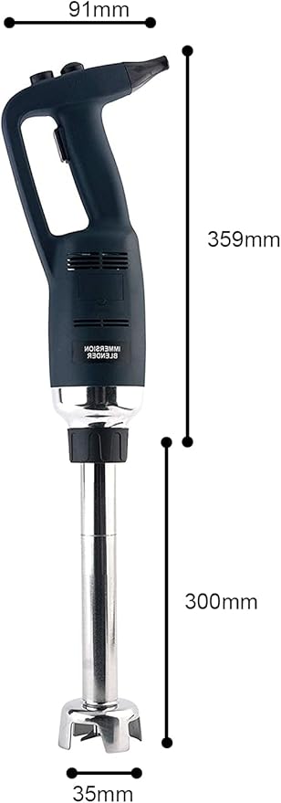 12 in Heavy Duty Immersion Blender Handheld Kitchen, Hand Blenders for Kitchen, Commercial Mixer Electric, 500W Detachable Shaft Adjustable Variable Speed, Emulsifier Blender Handheld