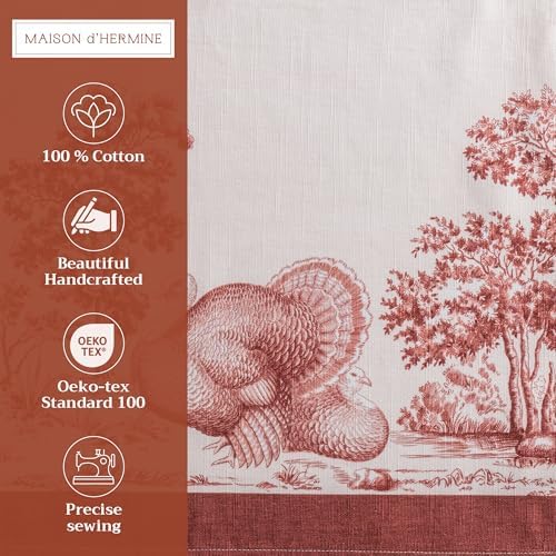 Maison d' Hermine Placemats Set of 4 Reusable 100% Cotton (13"x19")