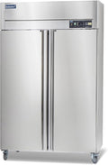 ICECASA 48" W Commercial Freezer Reach-in 36 Cu.ft 2 Solid Door Stainless Steel Commercial Freezer Fan Cooling for Restuarant, Bar, Shop, etc