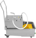 55 L /14.5 Gal Commercial Mobile Fryer Filter Machine/Oil Filter Truck, 550W Fryer Filter Frying Oil Filtering System for Restaurant - Gravity Sedimentation (US Stock)