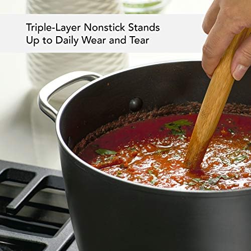 KitchenAid Hard-Anodized Induction Nonstick Stock Pot with Lid, 8-Quart