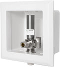 EFIELD CPVC Pre-Assembled Dishwasher Outlet Box, 1/2-Inch CPVC Connection with Installed 1/4-Turn Stop Angle Valve, Copper Water Hammer Arrestor,(DW006)