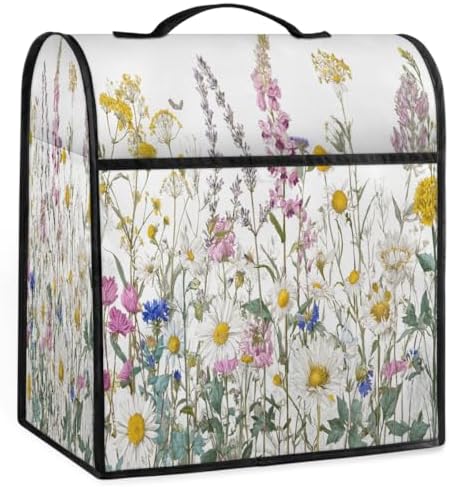 Spring Flowers Kitchen Aid Covers Foldable Washable Stand Mixer Dust Cover