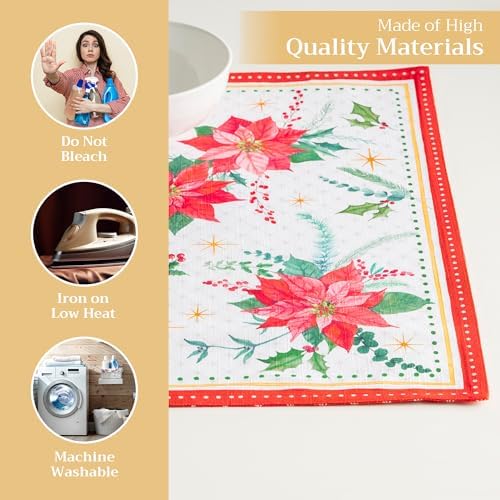 Maison d' Hermine Placemats Set of 4 Reusable 100% Cotton (13"x19")