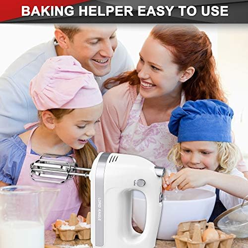 Lord Eagle Hand Mixer Electric Handheld 400W, 5-Speed with Storage Bag