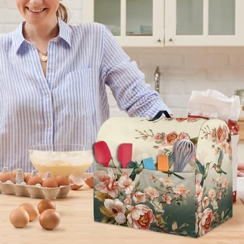 Hummingbird Stand Mixer Cover Dust Covers for 4.5qt-5qt Stand Mixer Dustproof Washable Cover Protector Compatible with 6-8 Quart Kitchen Aid Mixer