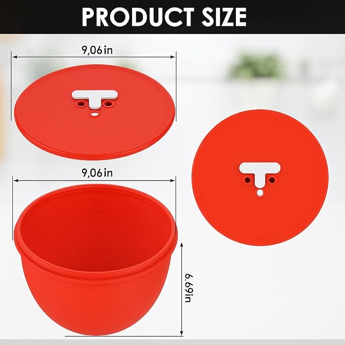 Omoiyari Premium RUSTY ROSE Silicone Bowl Liner with Lid for KitchenAid 4.5-Qt Tilt-Head (Only),2mm Extra-Thick Silicone,Odour-Free&Heat-Resistant,Air Valve for Dough Proofing,Dishwasher Safe,BPA Free