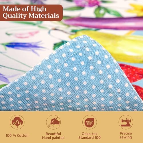 Maison d' Hermine Placemats Set of 4 Reusable 100% Cotton (13"x19")