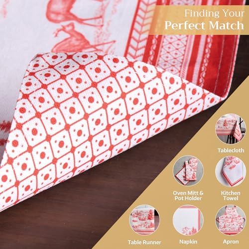 Maison d' Hermine Placemats Set of 4 Reusable 100% Cotton (13"x19")