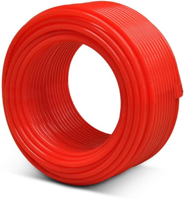 1/4" OD 25 Feet Length Red Tubing for Reverse Osmosis De-ionized Water Filtration Systems, Refrigerators, and Other Appliances (1/4" OD, 25') NSF Certified
