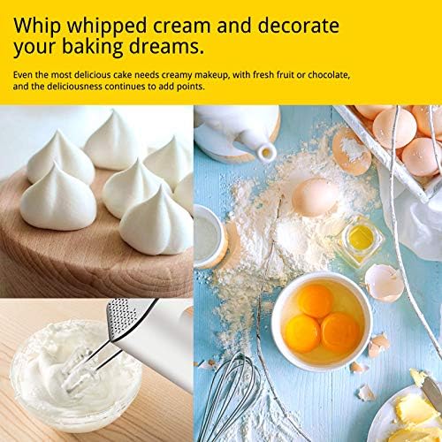 HKMPW Whisk Attachment for Hand Mixer and W10490648 Hand Mixer Turbo Beaters Kit for Blending Soups, Smoothies, Shakes, Egg Whites,Replaces KHM512BM KHMPW KHM2B-by MIFLUS