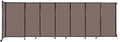 Wall-Mounted Sliding StraightWall Room Divider | Adjustable Widths | Locking Wheels | Room Separator | Up to 15'6" Wide x 5' Tall Latte Fabric Panels