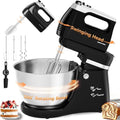 4.8QT 2-in-1 Stand Mixer, Black