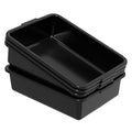 Sadstory Plastic Bus Tubs, 13 L Black Commercial Bus Tub Tote, 4 Packs