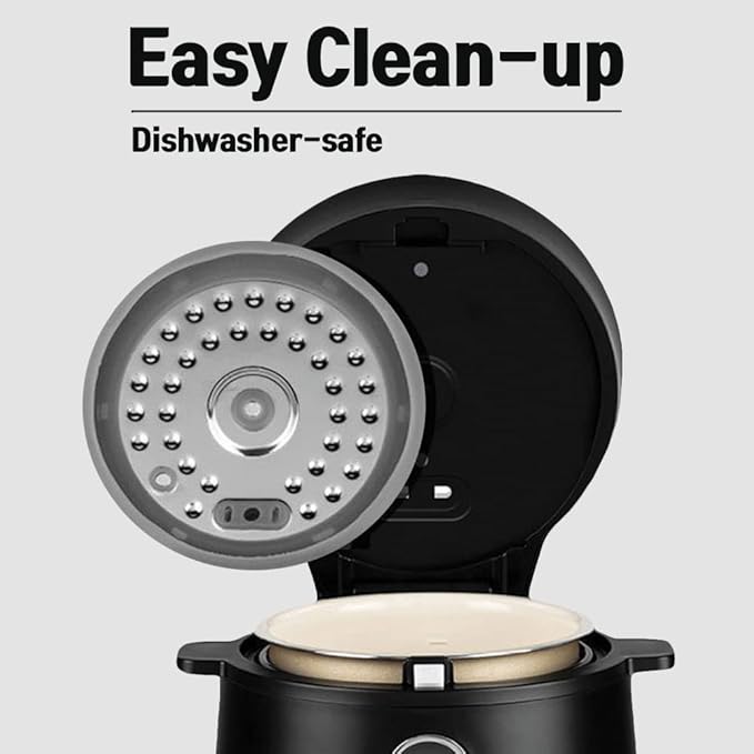 Banu Mini Low Carb Rice Cooker Japanese Low Carb Rice Cooker 3 Cups (white rice), 1 Cup (Low carb rice) Uncooked with Stainless Steel Steamer, Rice Maker Low Sugar Rice Function, 24H Delay Timer & Auto Keep Reduce One-Touch Cooking - Black