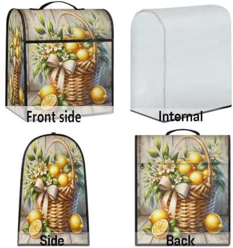 Lemon Wooden Kitchen Aid Covers Foldable Washable Stand Mixer Dust Cover
