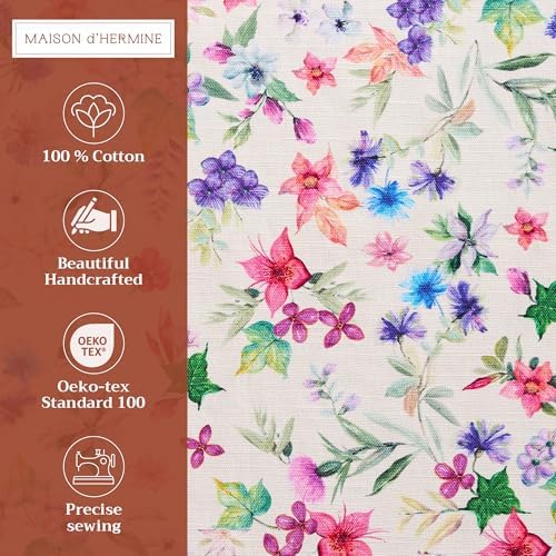 Maison d' Hermine Placemats Set of 4 Reusable 100% Cotton (13"x19")