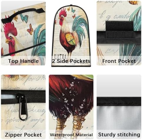 Rooster Animal Kitchen Aid Covers Foldable Washable Stand Mixer Dust Cover