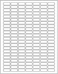 White Printable Labels Sheets + Bonus Color Labels Produce Excellent Results with Standard Laser Printer-Template Included! White Rectangular Stickers (1" x 0.375") - 7850 Pack